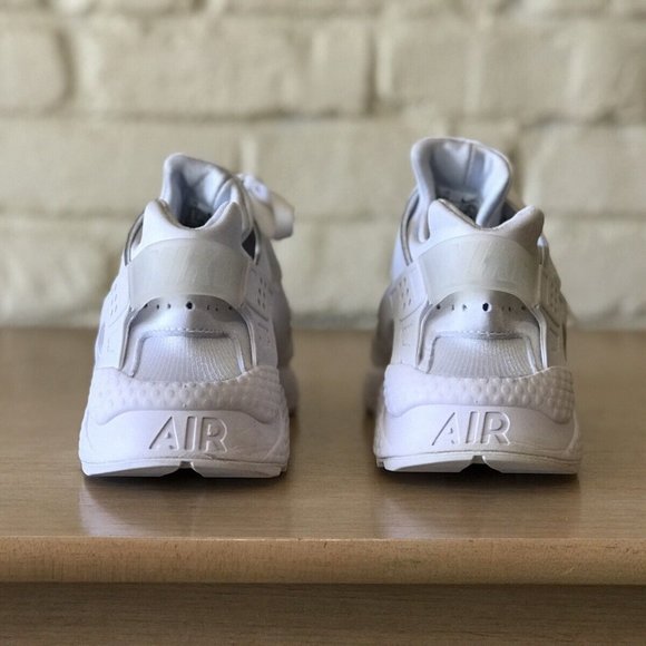 Nike Air Huarache Triple White Womens 11/ Mens 9.5 Sneakers Shoes Pure P… - Picture 3 of 10